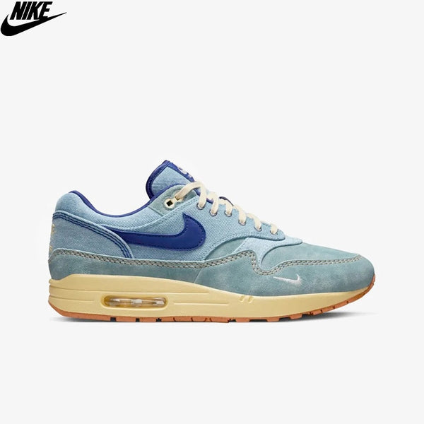Original Nike Air Max 1 PRM &#39;Dirty Denim&#39; Unisex Women Men Blue Sports Shoes DV3050-300 Nike Sneaker