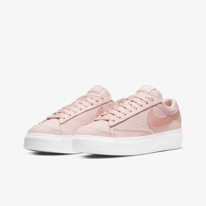 Original Nike Blazer Low Platform &#39;Oxford&#39; Women Pink Sneaker DN0744-600