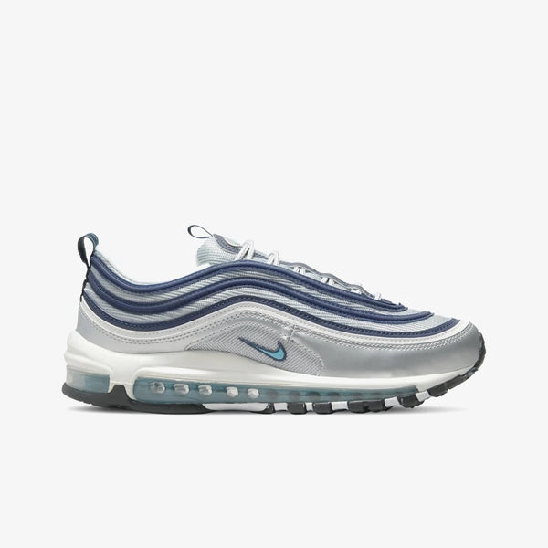 Original Nike Air Max 97 Metallic Silver and Chlorine Blue Unisex Sports Shoes DQ9131-001 Nike Sneaker