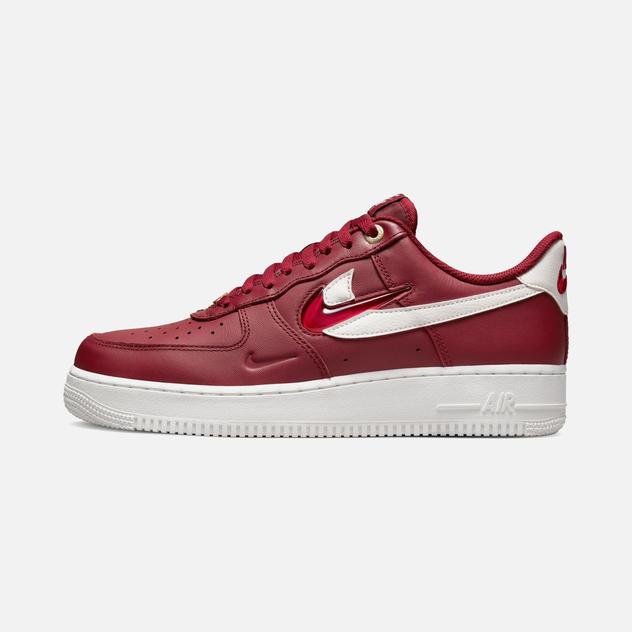 Original Nike Air Force 1 &#39;&#39;Premium &#39;&#39;40th Anniversary&#39;&#39; Male Red Sport Shoes DQ7664-600 Nike Sneaker