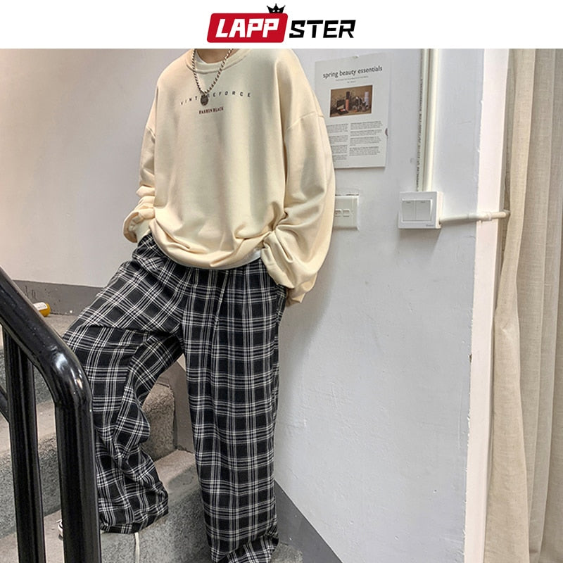 LAPPSTER Men Oversized Colorful Spring Hoodies 2022 Mens Korean Fashions Harajuku Sweatshirts Male Japanese Streetwear Clothing