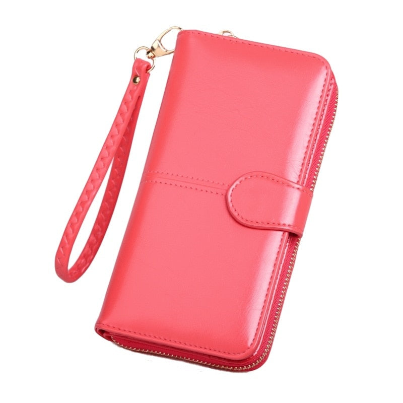 Pu Leather Women Wallets Women Purses Fashion Long Zipper Women&