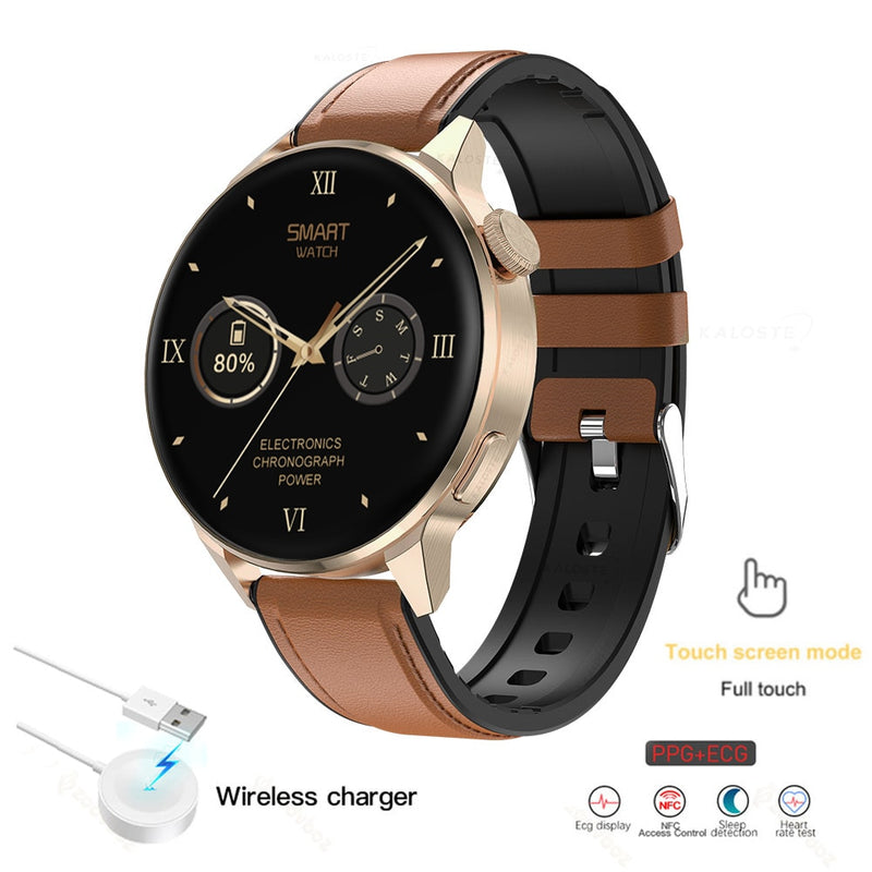 2022 New NFC Smart Watches Men Sport GPS Movement Track Fashion Women Bluetooth Call Custom Dial ECG Smartwatch For Android IOS