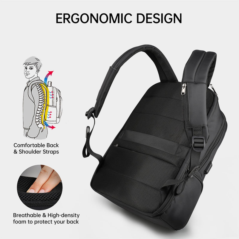 Lifetime Warranty Nylon Backpack Anti theft 22L Men 15.6 inch Laptop Backpack Bag USB Charging Travel Male Mochila Schoolbags