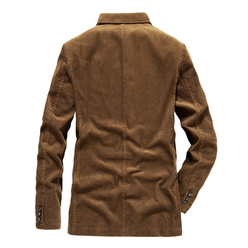Corduroy Men's Casual Blazer 2022 New Fashion Male Fit Slim Jackets And Coats Men Blazer Outwear Suit Vetement Homme  MY155