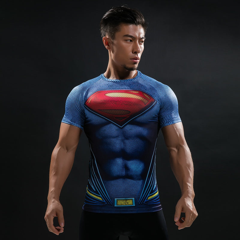 New Summer Comics Fashion T Shirt Men 3D Printed Compression Men T-Shirt Cosplay Costume Brand Short Sleeve Shirt Tops Tees