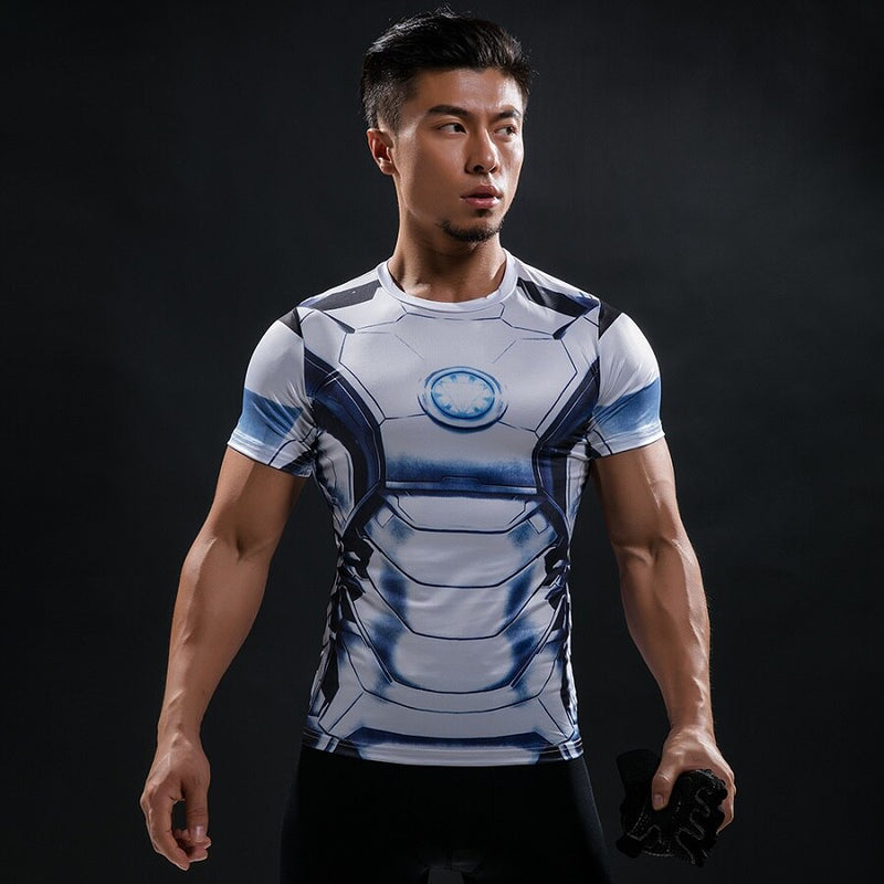 New Summer Comics Fashion T Shirt Men 3D Printed Compression Men T-Shirt Cosplay Costume Brand Short Sleeve Shirt Tops Tees