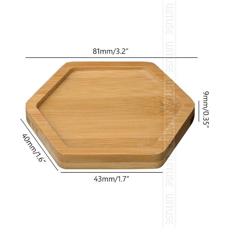 14 Style Round Square Flower Pots Planter Bamboo Tray Wood Gardening Supply Anti-Fade Simple Elegant Design Holder Home Decor