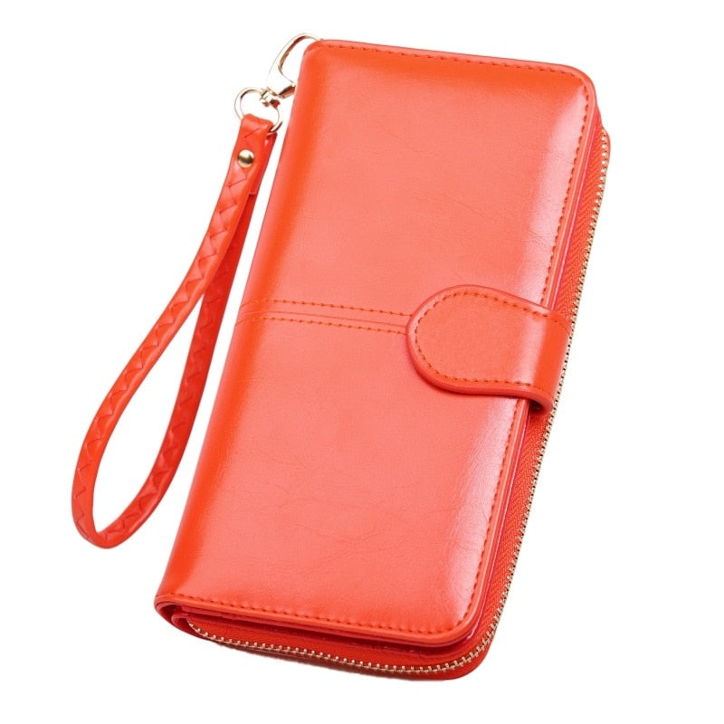 Pu Leather Women Wallets Women Purses Fashion Long Zipper Women&