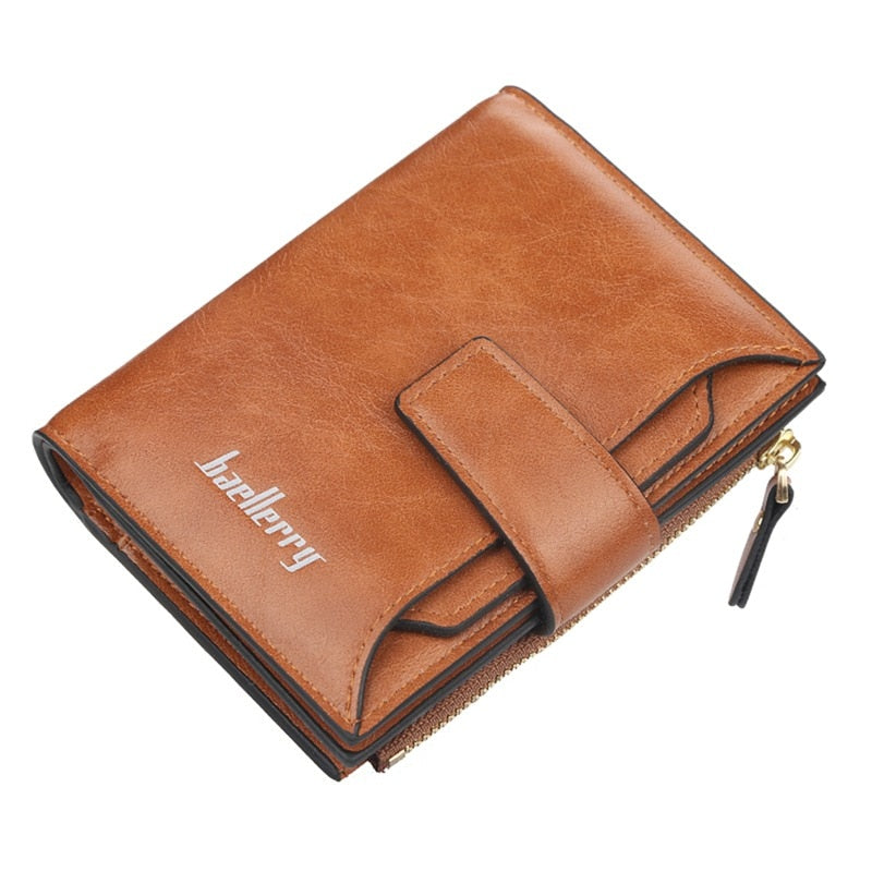 2022 Fashion Small Wallet Women Purse Simple Short Soft Pu Leather Ladies Wallet Card Holder Tassel Patchwork Tri-fold Wallet