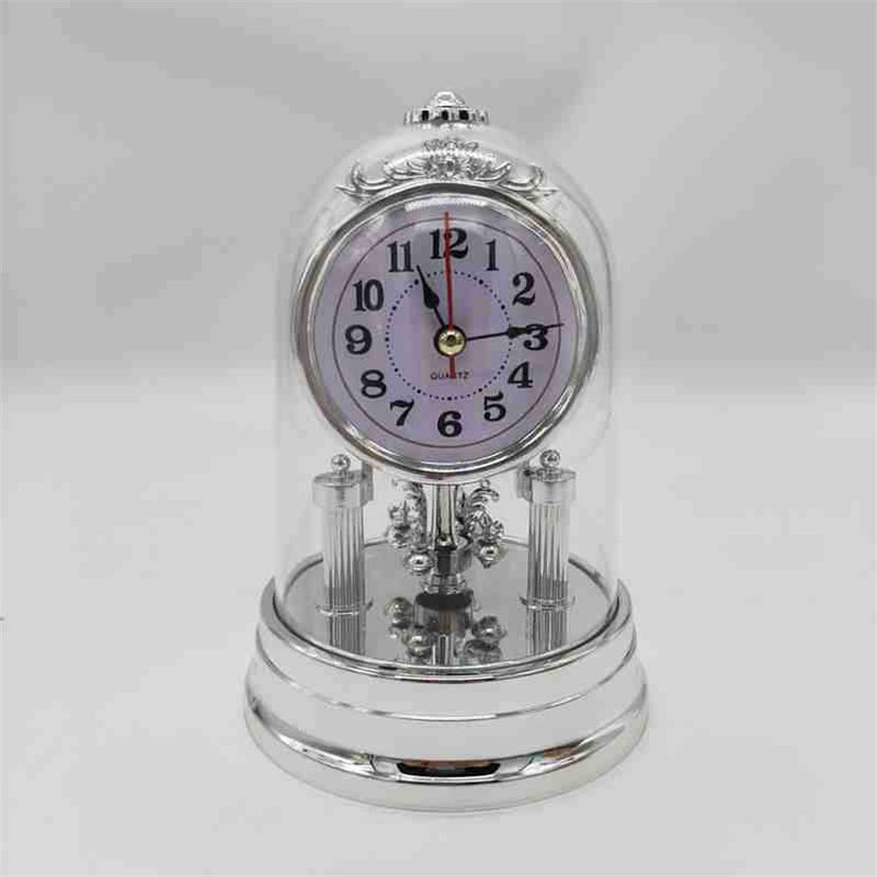 European Style Mute Clock Retro Alarm Clocks Stopwatch Table Clock For Living Room Office Desktop Decoration Clock Watch Gifts