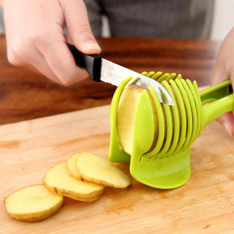 Cooking Tools Fruit Cutter Kitchen Accessories Kitchenware For Potato Apple Tomato Slicer Bread Clip Creative Gadget