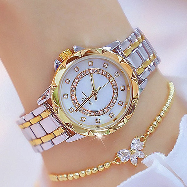 Diamond Women Watch Luxury Brand 2021 Rhinestone Elegant Ladies Watches Rose Gold Clock Wrist Watches For Women relogio feminino