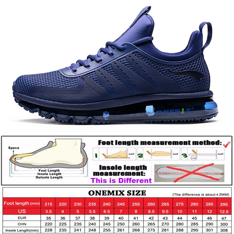 ONEMIX Men&#39;s Sport Running Shoes Music Rhythm Men&#39;s Sneakers Outdoor Athletic Jogging walking travel Shoe Size EU 39-47