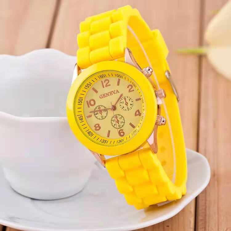 2021 New simple silicone Brand WOKAI Casual Quartz Watch Women Crystal Silicone Watches Relogio Feminino Wrist Watch Hot sale