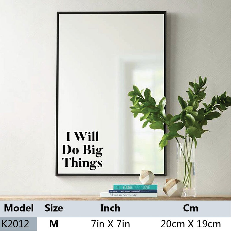 You Look Amazing Mirror Decal Vinyl Decal Bathroom Decor Decal Wall Sticker Art Home Decoration Accessories（Not Mirror）