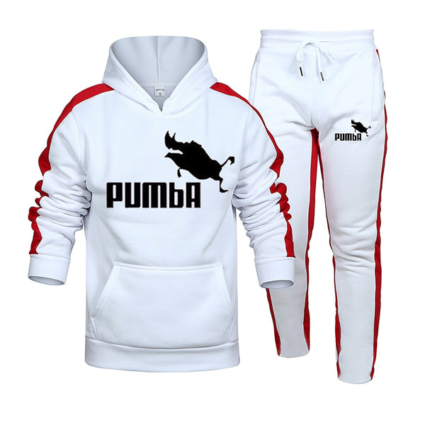 Men&#39;s Autumn Winter Running Sets Hoodie+Pants 2 Pieces Casual Tracksuit Male Sportswear Gym Brand Clothing Jogging Sweat Suit