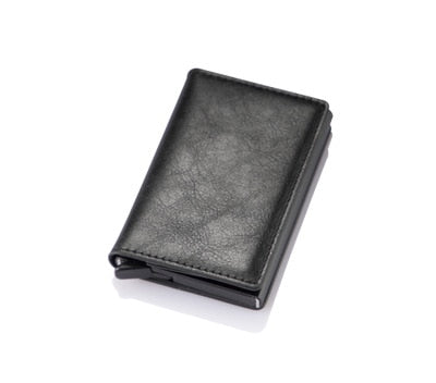 Smart Wallet For Men Rfid Aluminum Alloy Smart Wallet Pop Up Fashion Purse Credit Card Holder Men Small Mini Wallet Coin Purse