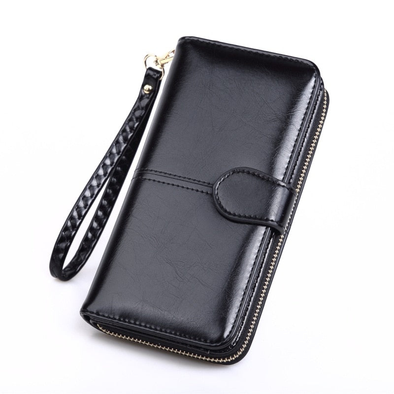 Pu Leather Women Wallets Women Purses Fashion Long Zipper Women&