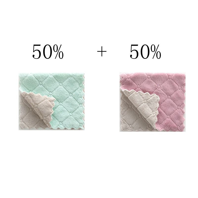 30/50pcs Rag Cleaning Cloth For Washing Dishs Kitchen Supplies Kitchen Double Side Absorbent Dishcloth Special Soft Kitchen Tool