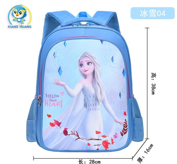 Disney cartoon schoolbag Frozen elsa Anna girls cute primary school bag kindergarten Cute backpack