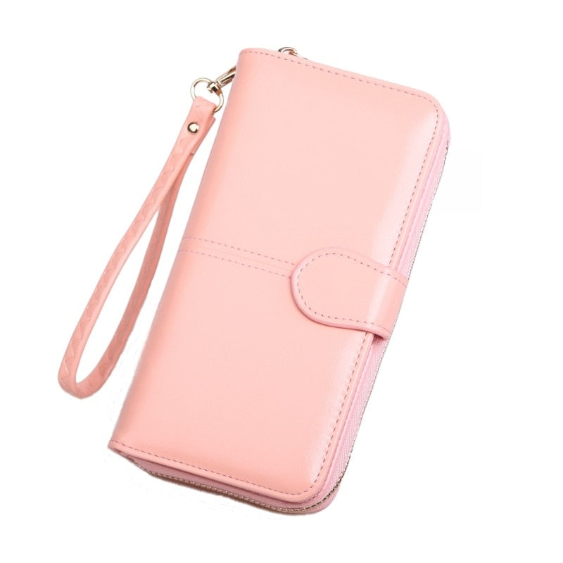 Pu Leather Women Wallets Women Purses Fashion Long Zipper Women&