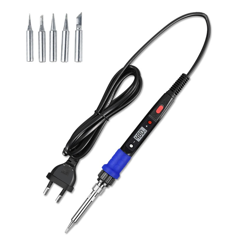 Outmotd 80W Electric Soldering Iron Kit LCD Digital Display Adjustable Temperature  220V/110V Welding Tools