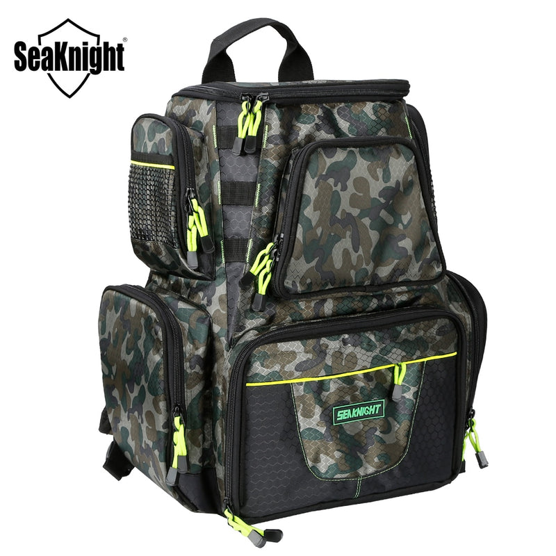 SeaKnight Brand SK004 Fishing Bag 25L 7.5L Large Storage Multifunctional Bag Water-Resistant Backpack Outdoor Fishing Tackle Bag