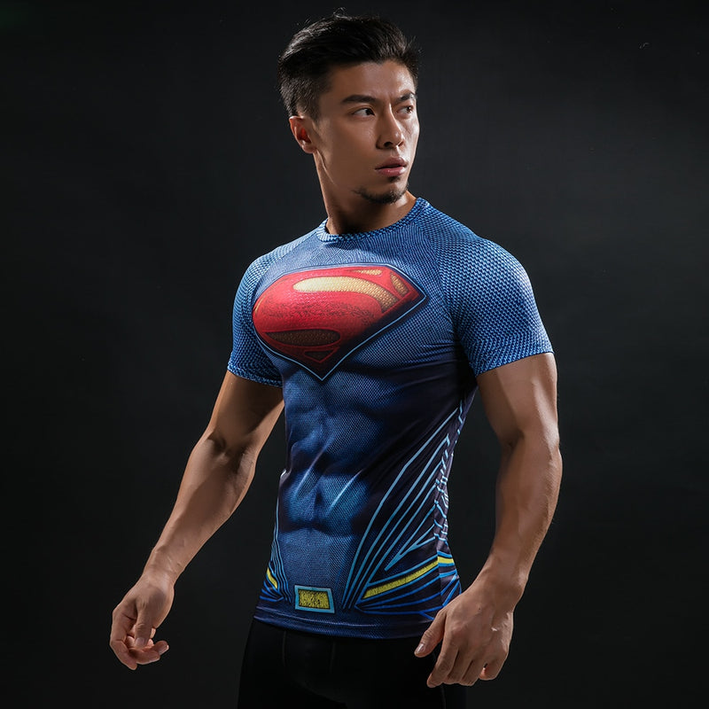 New Summer Comics Fashion T Shirt Men 3D Printed Compression Men T-Shirt Cosplay Costume Brand Short Sleeve Shirt Tops Tees