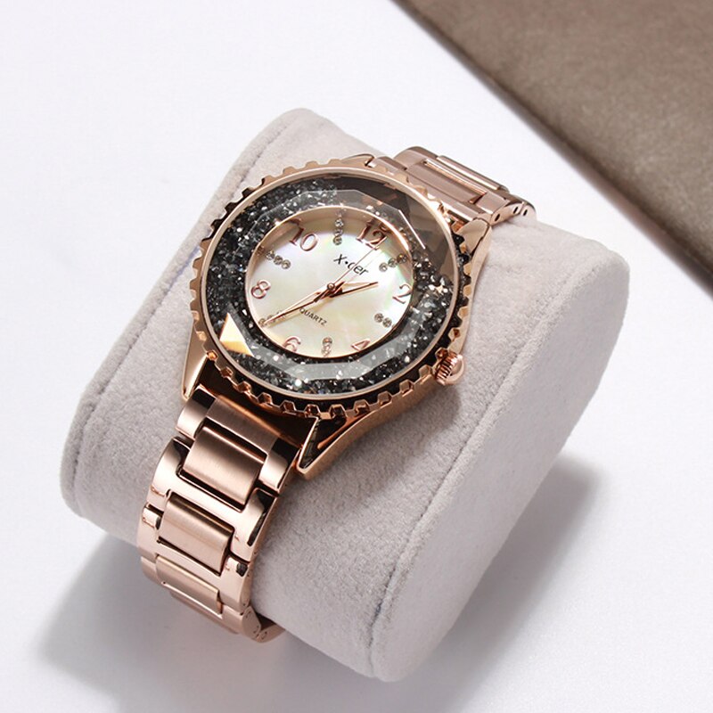 Women Watches Women Fashion 2020 Ladies Watch Luxury Brand Lady Quartz Wristwatches Quicksand Rose Gold Clock Female Wristwatch