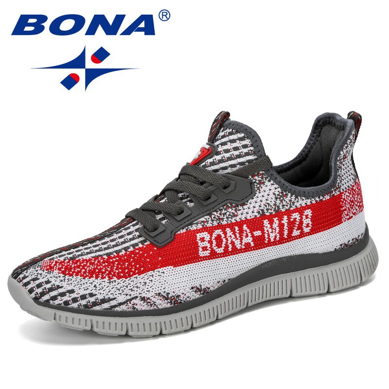 BONA 2020 New Arrival Mesh Running Shoes Men Jogging Walking Sports Shoes Man Athietic Breathale Sneakers Outdoor Trainer Shoes