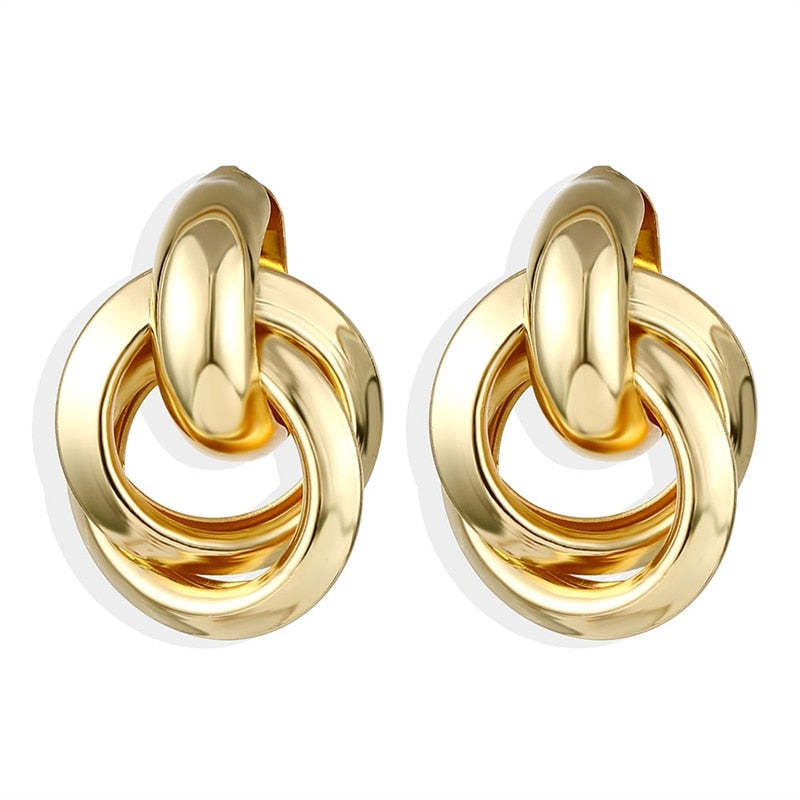 IPARAM 2021 New Big Circle Round Hoop Earrings for Women&