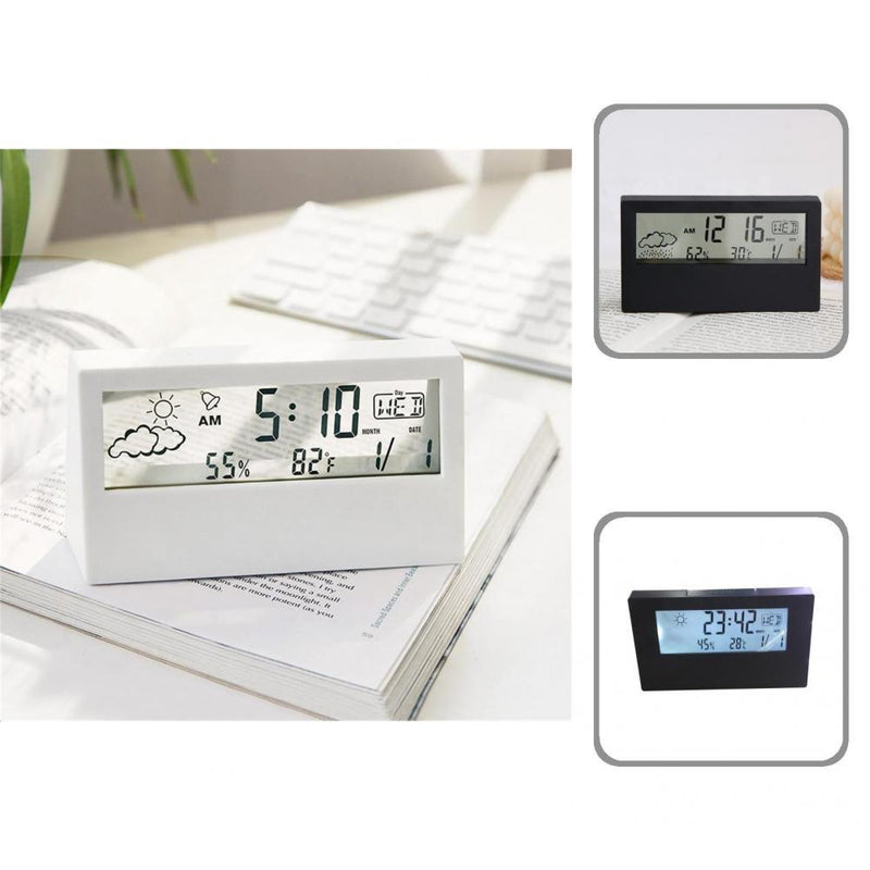 Small Desk Clocks   Electronic LCD Time Display Alarm Clock  LCD Electronic Clock Useful Digital Alarm Clock