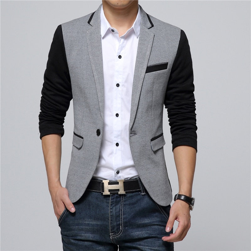 2021 Spring Autumn New Men Blazer Fashion Slim casual blazer for Men Brand Mens suit Designer jacket outerwear men 3 colors