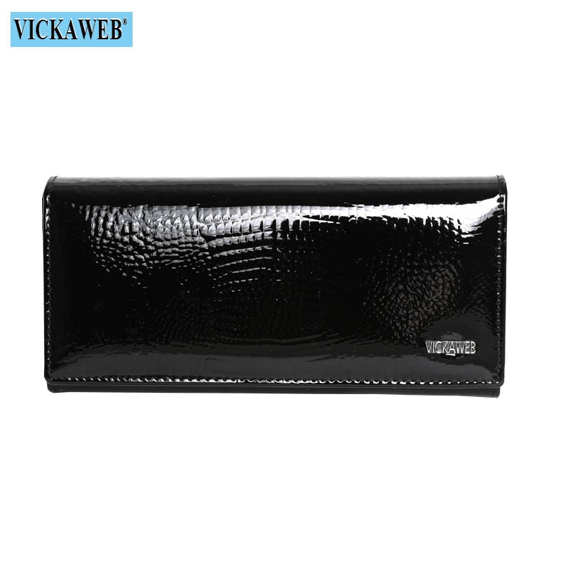 Free Gift Magnetic Hasp Wallet Women Genuine Leather Coin Purse Ladies Long Fashion Wallets Female Purses Card Hold Money Bag