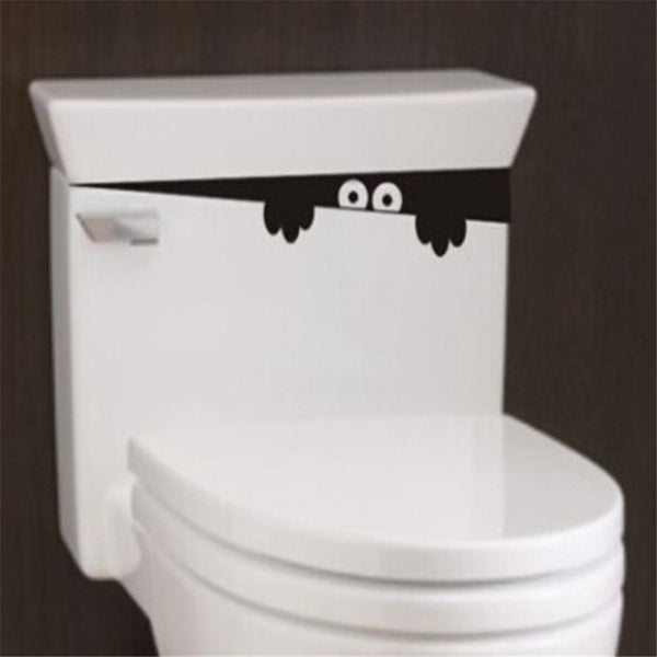 1PC HOT DIY Funny Peep Monster Toilet Bathroom Vinyl Wall Sticker Decal Art Removable Home Decoration