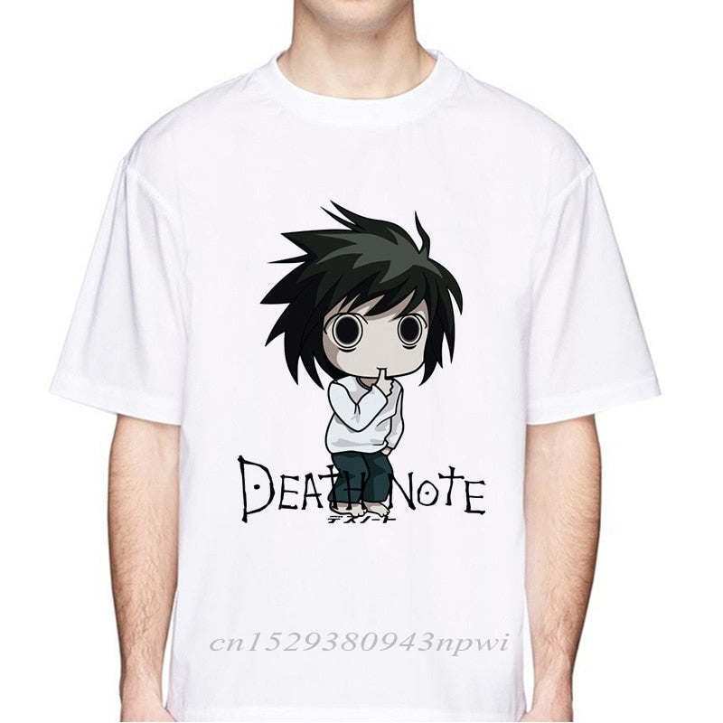 new 2020 death note t shirt man Short sleeve deathnote summer ryuuku ryuk print funny Men T-shirt japanese anime tshirt men tops