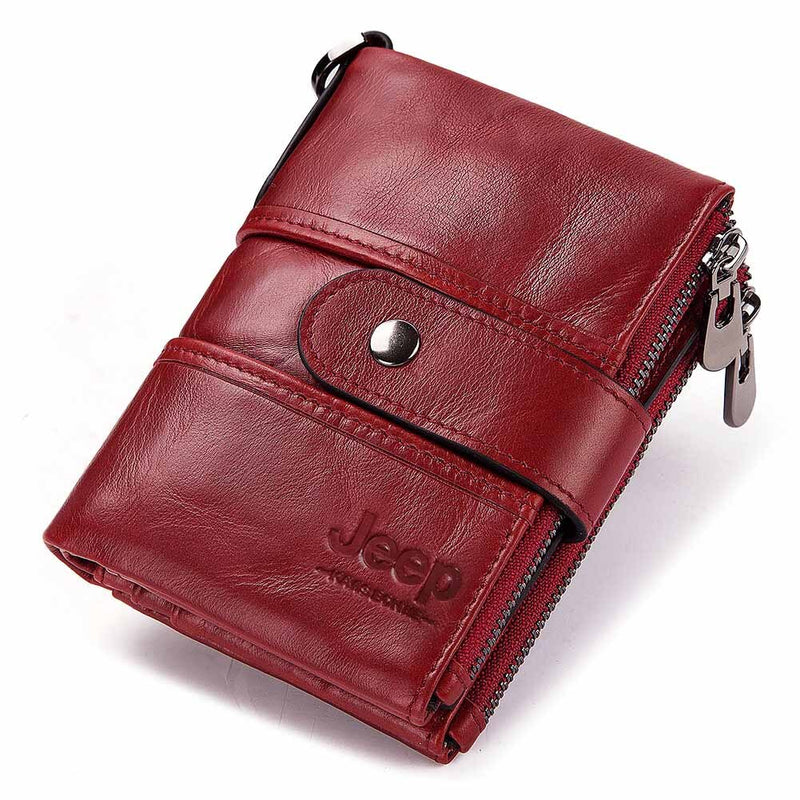 Cowhide Genuine Leather Men Wallet Coin Purse Small Mini Card Holder Vintage PORTFOLIO Portomonee Hasp Male pockect