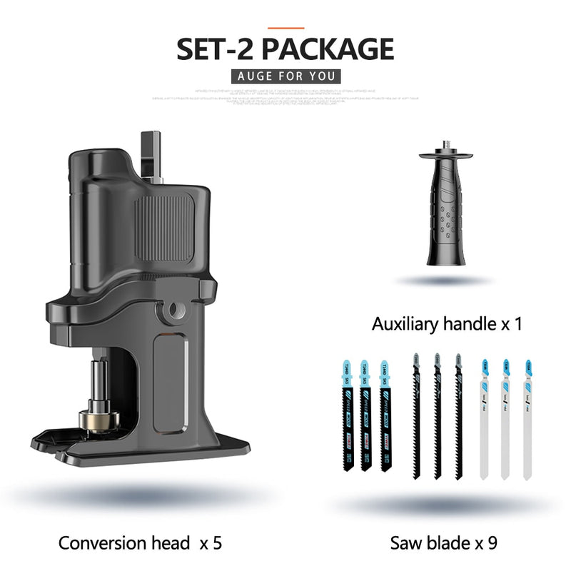 Portable Reciprocating Saw Adapter ,Electric Drill To Electric Saw for Wood Metal Cutting Tool with Saw Blade