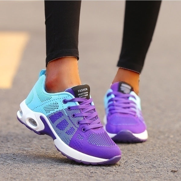 2021 Women Running Shoes Breathable Mesh Outdoor Light Weight Sports Shoes Casual Walking Sneakers Tenis Feminino Zapatos Mujer