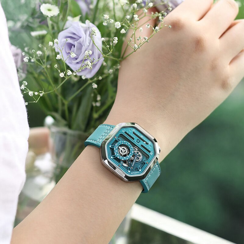 AGELOCER New Desigin Green Woman Mechanical Watch Sapphire Street Style Casual Fashion Automatic Watches aaa Ladies Watch