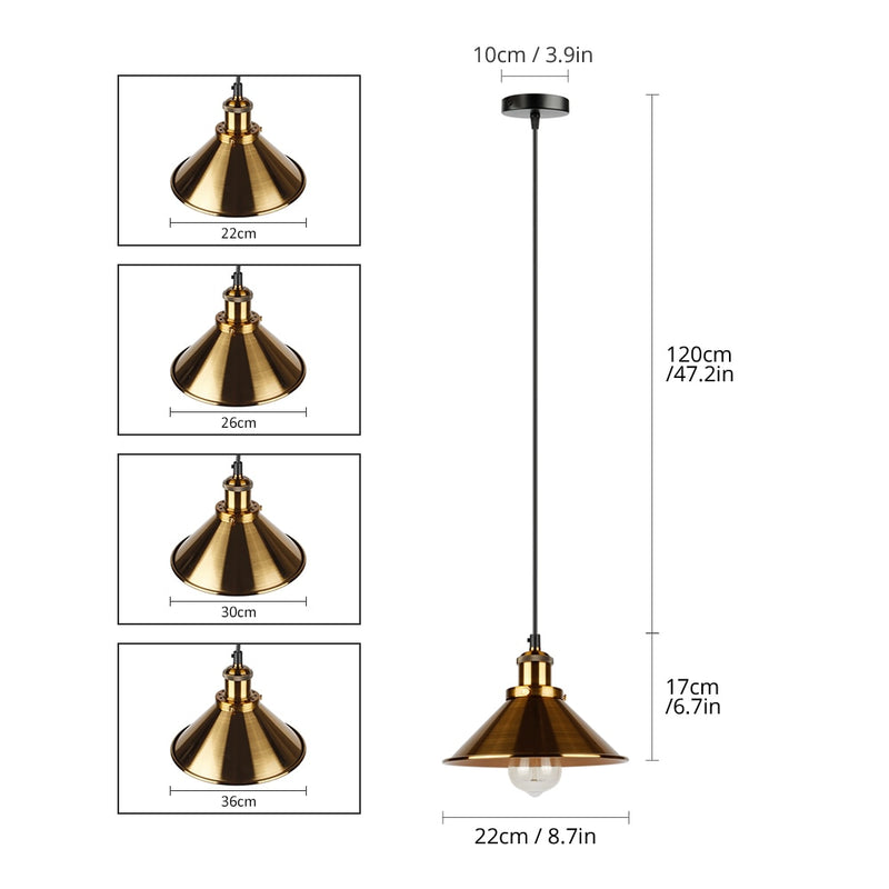 NEW Lndustrial Pendant Light Vintage Chandelier  Hanging Lamp Modern Pendant Ceiling Lamps LED Restaurant Living Room Decoration