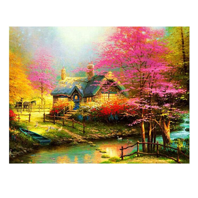 Landscape waterfall 5D diamond painting new product rhinestone embroidery diamond mosaic complete design cross stitch home decor