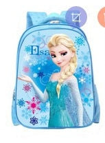 Disney cartoon schoolbag Frozen elsa Anna girls cute primary school bag kindergarten Cute backpack