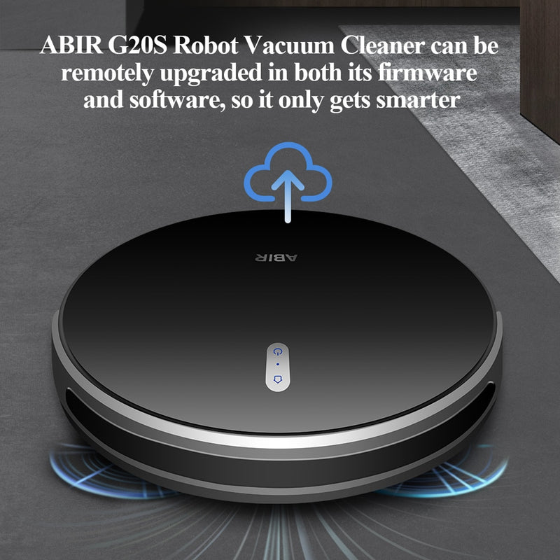 ABIR G20S Robot Vacuum Cleaner,Map Memory,6000Pa Suction,Remote Upgrade, Electric Wet Mop,WIFI APP Smart Floor Washing for Home