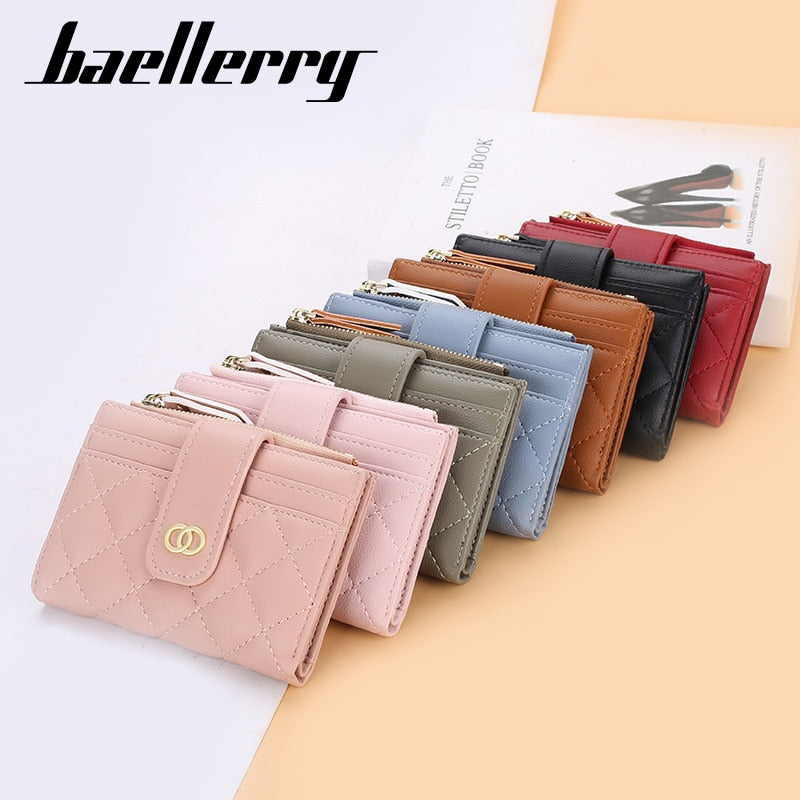 2021 New Women Wallets Fashion PU Leather Top Quality Female Purse Short Card Holder Brand Wallet For Women