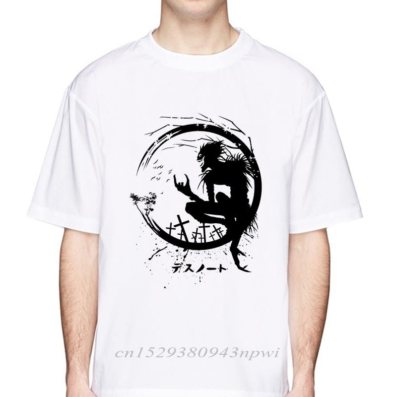 new 2020 death note t shirt man Short sleeve deathnote summer ryuuku ryuk print funny Men T-shirt japanese anime tshirt men tops