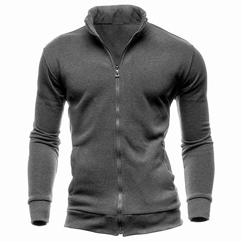 MRMT 2022 Brand New Men's No Hoodies Sweatshirts Zipper Stand Collar Men Sweatshirts For Male No Hooded Sweatshirt Man Pullover