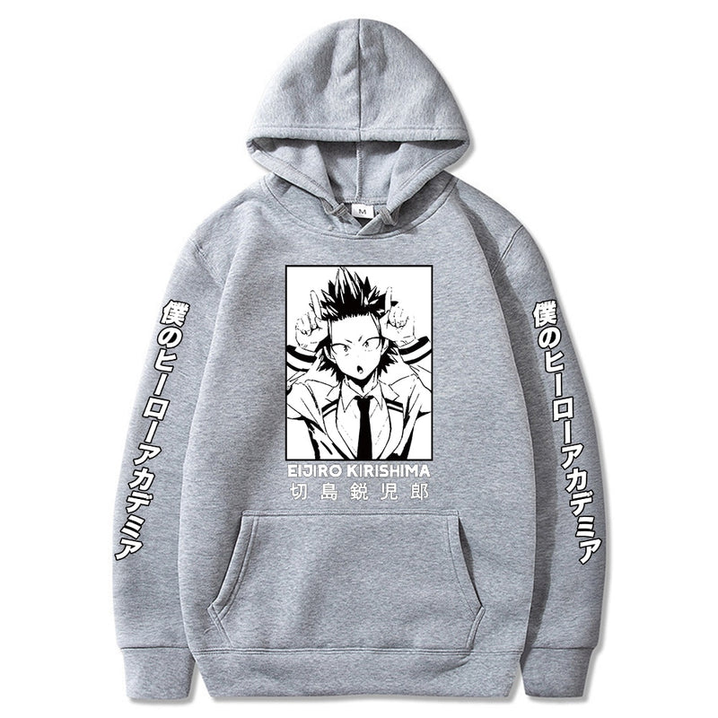 Harajuku Hoodie My Hero Academia Kirishima Eijiro Printed Men/women Hoodie Long Sleeve Sweatshirt