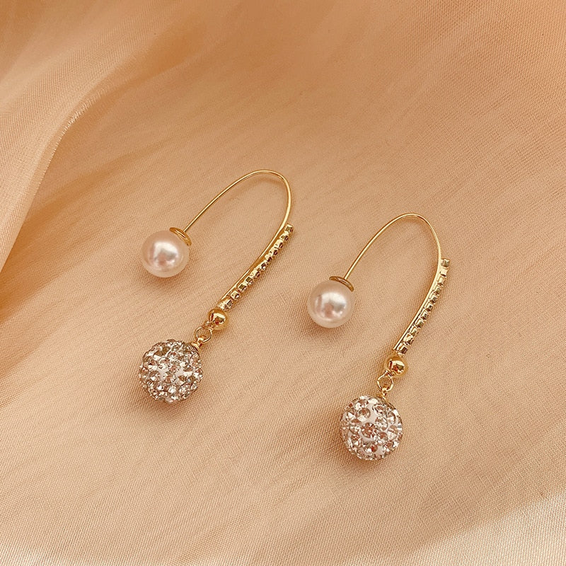 South Korea spiral tassel super fairy simple long style versatile temperament of 2021 new fashion personality earrings for women